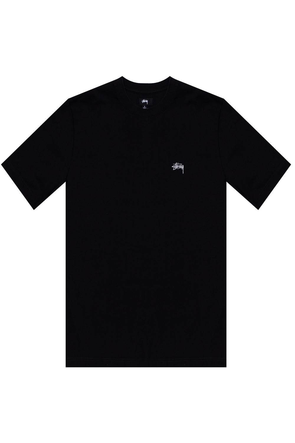 Black Logo-embroidered T-shirt Stussy - Vitkac GB